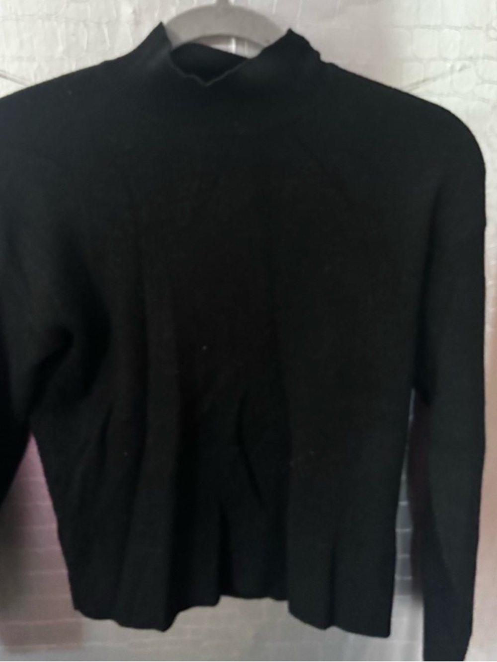 Black Mock Neck Sweater